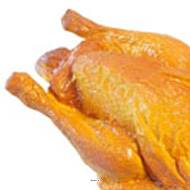 Poulet rôti factice L 230x140 mm plastique soufflé