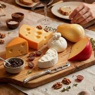 Lot de 6 Fromages assortis Italie factices plastique soufflé
