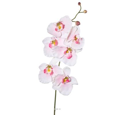 Orchidée Phalaenopsis Zen factice, H 77 cm Rose pâle