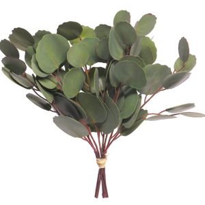 Branches d'eucalyptus factices en buisson H 30 cm