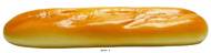 Demi baguette de pain factice L 270x55 mm touché réel