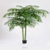 Palmier Areca factice 2 troncs H 210 cm 1608 feuilles dans un pot