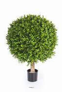 Boule de buis factice H 65 cm D 50 cm 1548 feuilles In Out en pot