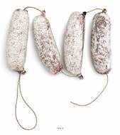 Saucisses à la ficelle factices x4 L 720 mm plastique soufflé