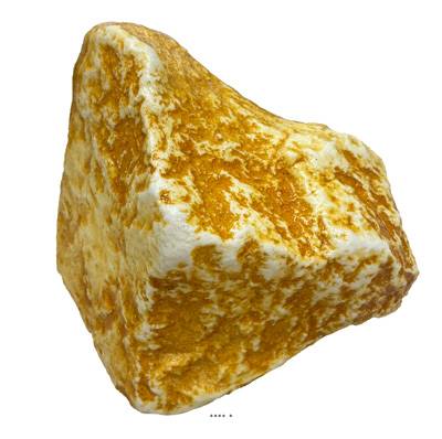 Pierre jaune grosse factice L 180x130 mm plastique soufflé