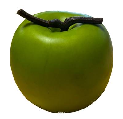 Pomme artificielle verte avec leste D 7 50 cm superbe aspect reel