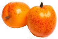 Abricots Orange factices x2 D 55 mm plastique soufflé
