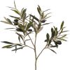 Branche d olivier artificiel H 50 cm 104 feuilles 6 olives
