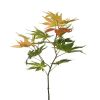 Branche Erable du japon artificiel H 78 cm 17 grandes feuilles tissu Vert-Rouge