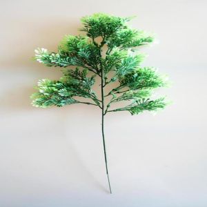 Pinus artificiel en piquet H 42 cm plastique exterieur tres dense 27 tetes