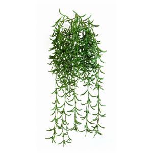 Succulente plante verte factice suspendue H 45 cm