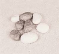 Assortiment de pierres factices x8 L 80-100 mm plastique soufflé