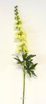 Delphinium fleur artificielle H 98 cm superbe de réalisme Crème