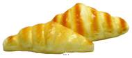 Croissant factices x2 L 160x90 mm touché réel