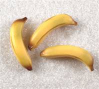 Bananes factices x3 L150x35 mm plastique soufflé