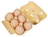 Œufs de poule factice L 150x110 mm plastique soufflé