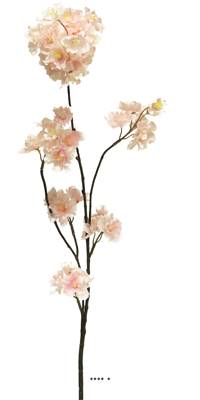 Fleurs de cerisier factices en branche, H 84 cm,  Rose