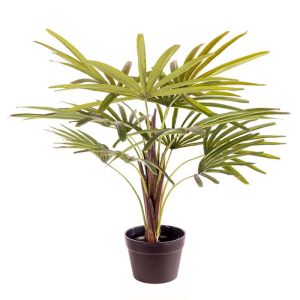 Faux palmier raphis en pot haut de 70 cm