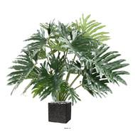 Philodendron Selloum artificiel Vert en pot L 110 cm H 95 cm