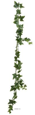 Guirlande de Lierre artificiel - H 180 cm - 68 feuilles D11 cm et 9 cm Vert