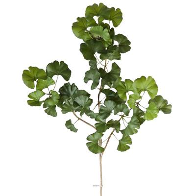 Branche de Ginkgo artificiel 60 cm 52 feuilles