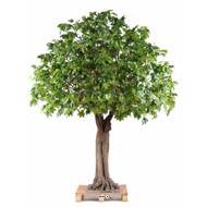 Platane arbre factice H 350 cm L 290 cm Tronc bois et fibreglass sur platine