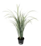 Herbe large Citronnelle factice en pot anti UV H 90 cm D 50 cm Vert 