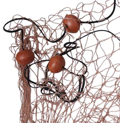 Filet de pêche en corde avec flotteurs factices x12 200x150 cm plastique soufflé