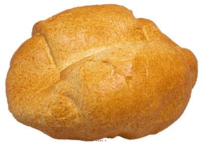 Miche de pain factice L 170x145 mm plastique soufflé
