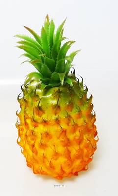 Ananas factice H 29 cm D 13 cm touché réel