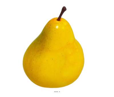 Poire Comice factice H 10cm D 8cm, 75g touché réel