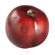 Prune factice D 7 cm H 6 cm touché réel