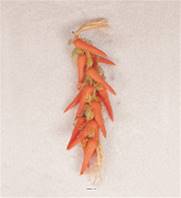 Grappe de 15 carottes factices L 50 cm plastique soufflé
