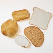 Lot de 5 pains assortis artificiels plastique soufflé