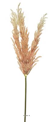 Graminée factice des prairies, H 99 cm, D 30 cm, Rose