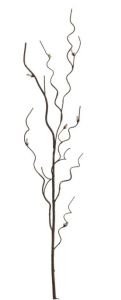 Branchage enroulé de bois factice, H 97 cm