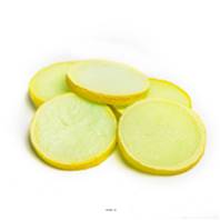 Tranches de Citron jaune factices x6 H 80x60 mm plastique soufflé
