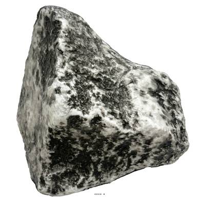 Pierre grise grosse factice L 180x130 mm plastique soufflé