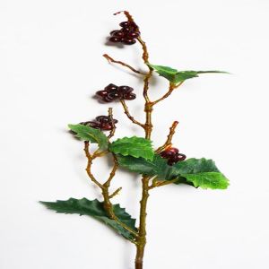 Branche de baies rouges artificielles H 50 cm avec fruits superbe