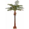 Palmier Chamaerops Washingtonia factice H 380 cm sur platine