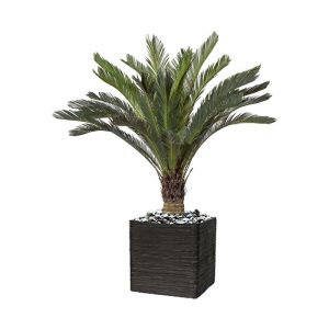 Palmier factice Cycas H 130 cm dans un pot