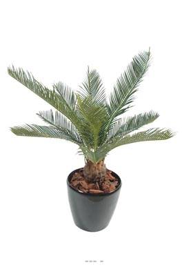 Palmier Cycas factice en pot H 50 cm Vert