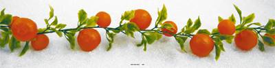Guirlande de 20 oranges factices L 2 m plastique soufflé