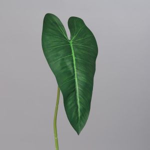 Feuille factice d'Alocasia H 65 cm en tissu