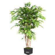 Charme Faux arbre artificiel H 150 cm en pot D 90 cm