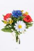 Bouquet de fleurs artificielles des champs tricolores H 22 cm