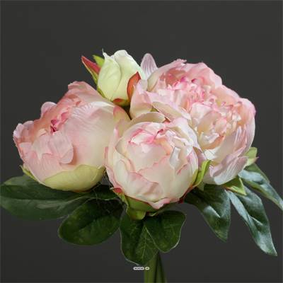 Bouquet de superbes Pivoines Rose artificielles Hauteur 20 cm Top