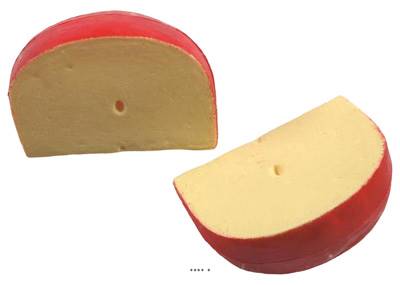 Edam en morceaux fromage factices x2 L 110x75 mm plastique soufflé