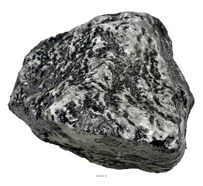 Pierre grise petite factice L 100x110 mm plastique soufflé