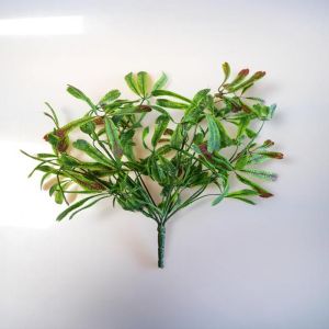 Nesaea en pic plastique artificiel 6 ramures H 28 cm Vert rouge